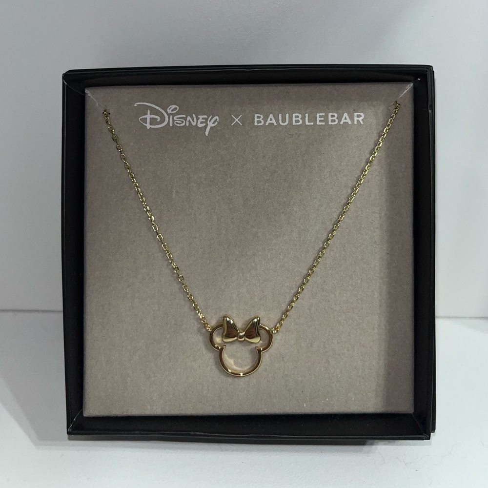 Disney BaubleBar Minnie Mouse necklace